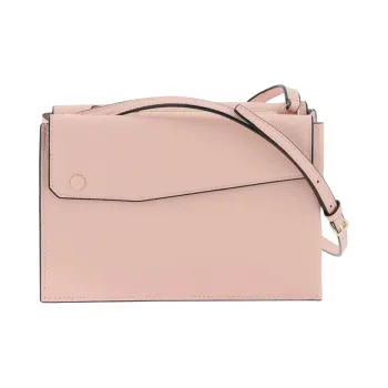 Valextra Millepunte Leather Shoulder Bag, Crossbody Bag Women's Pink