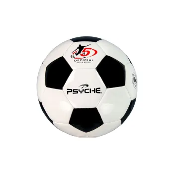 PSYCHE Size 5 Soccer TPU Machine Stitched Soccer Ball Unisex Black White