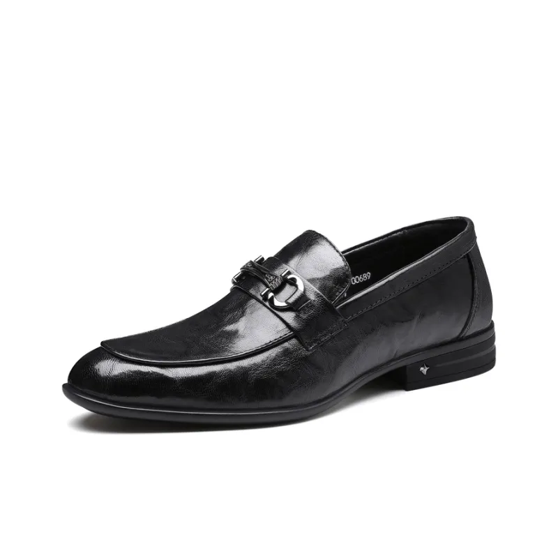 DTN Dress Shoes Men Low Top Black-0