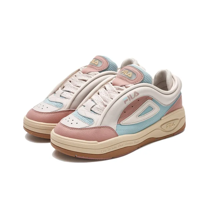 FILA MIX 2 Low Top Skateboard Shoes Women's Beige Pink-1