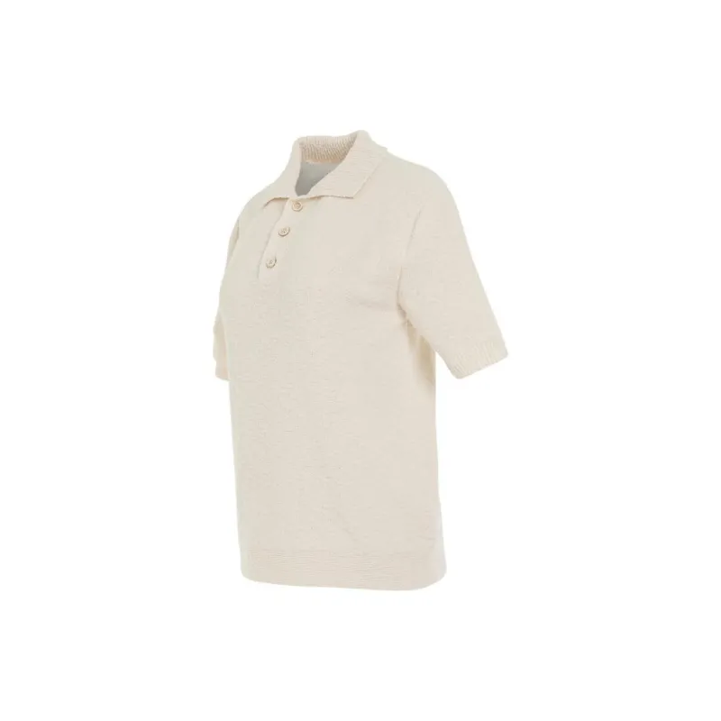 Maison Margiela Short Sleeved Knitted Polo Shirt-3