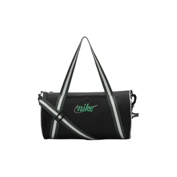 Nike Polyester Portable One Shoulder Crossbody Gym Bags Large Size Unisex Black & Vintage Green & Stadium Green