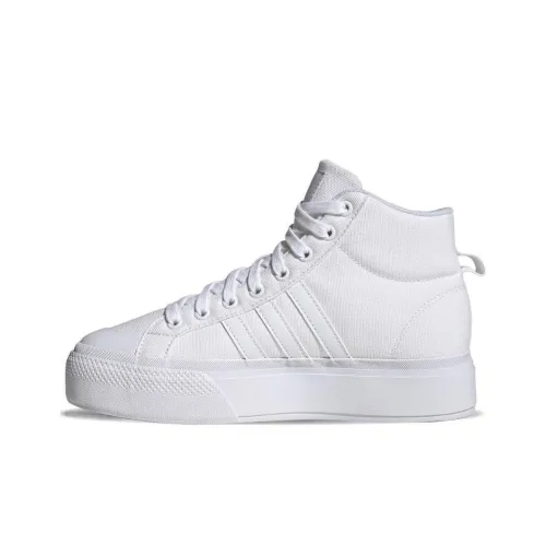 Adidas Women's Bravada 2.0 Platform Mid 'Triple White'