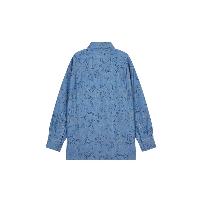 CROQUIS Shirts Men 995 Denim Washed Blue-1