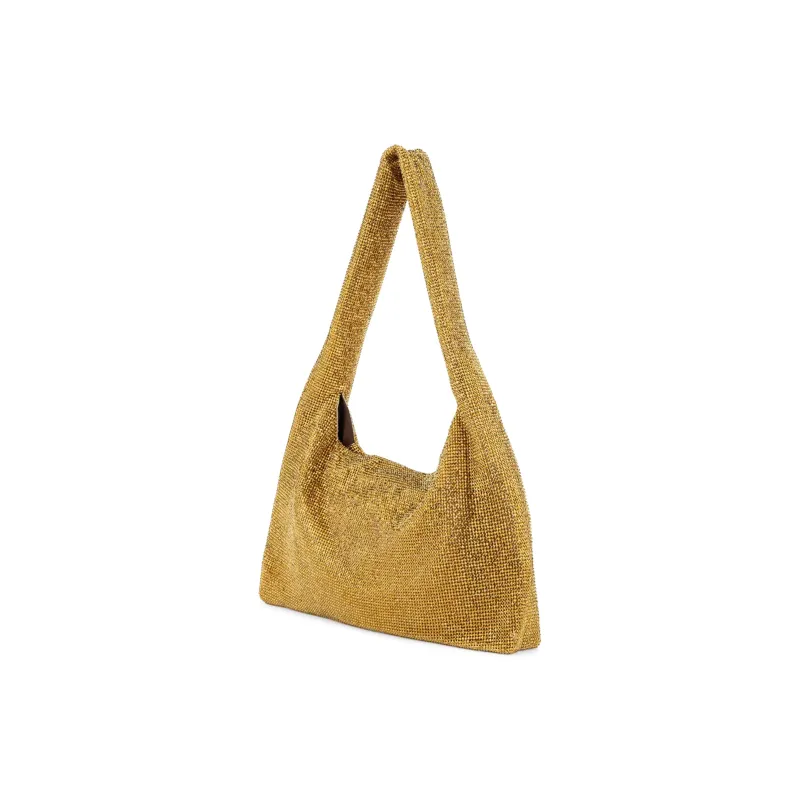 KARA Crystal Shoulder Bag Handbag Shoulder Bag Women's Gold-2