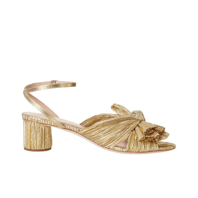 Loeffler Randall Camellia Pleated Leather Sandals-1