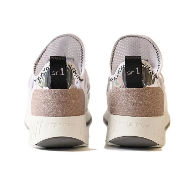 SERGIO ROSSI Lightweight Low-Top Casual Shoes Women's Beige Brown-3