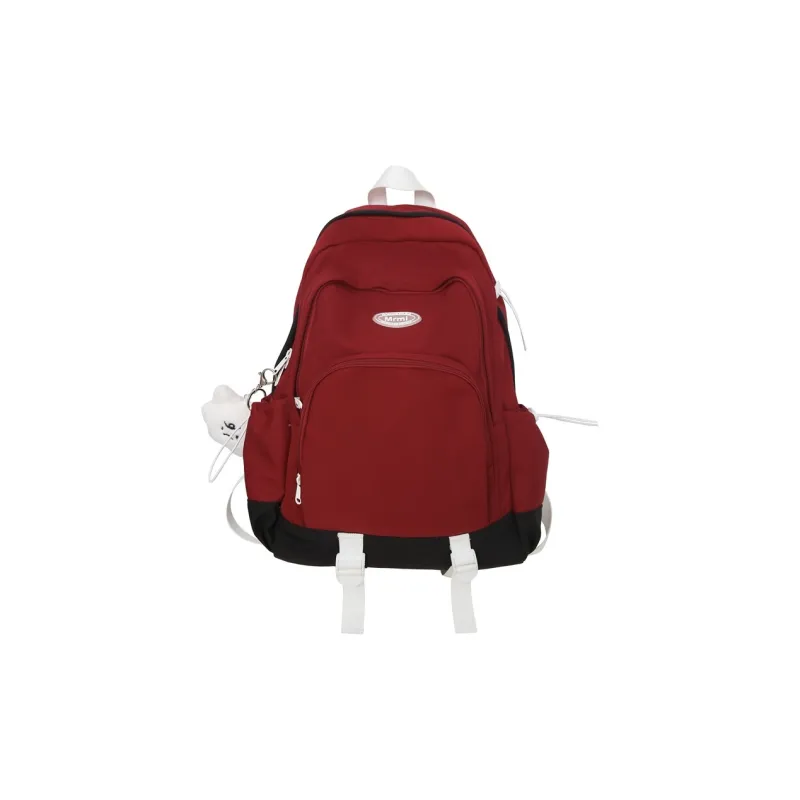 BALANG Nylon Backpack Regular Unisex Red/Ecru/Purple/Gray/White Blue-0
