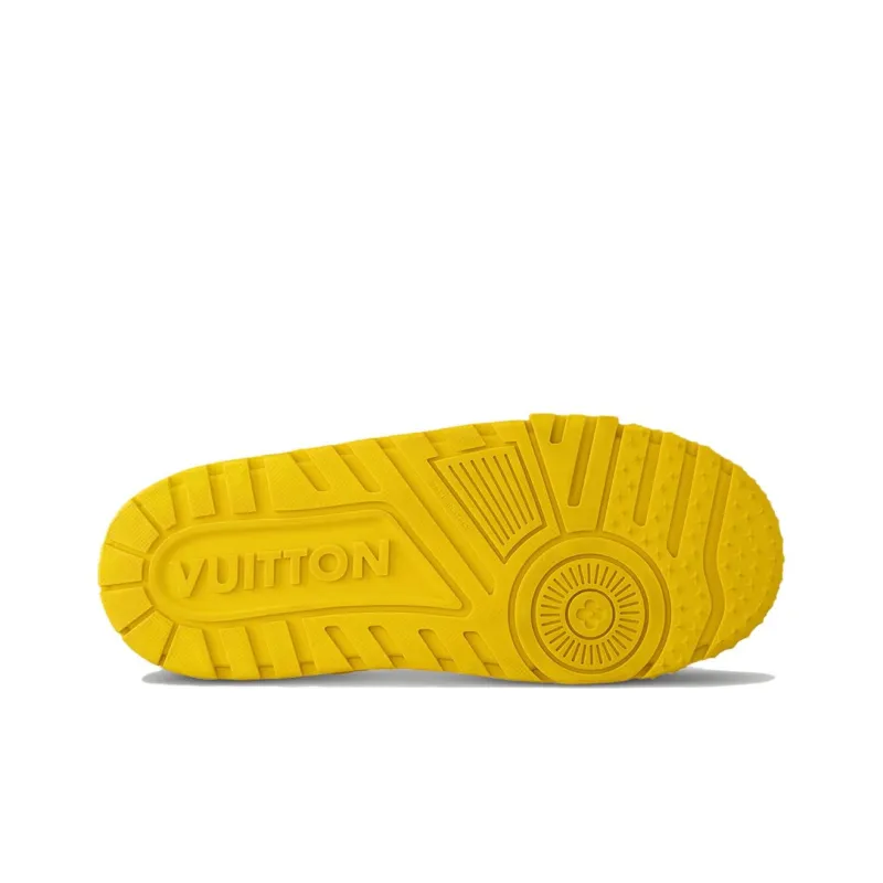 LOUIS VUITTON Trainer Maxi Little Jigglypuff Slip Resistant Low Top Skateboard Shoes Unisex Yellow-4
