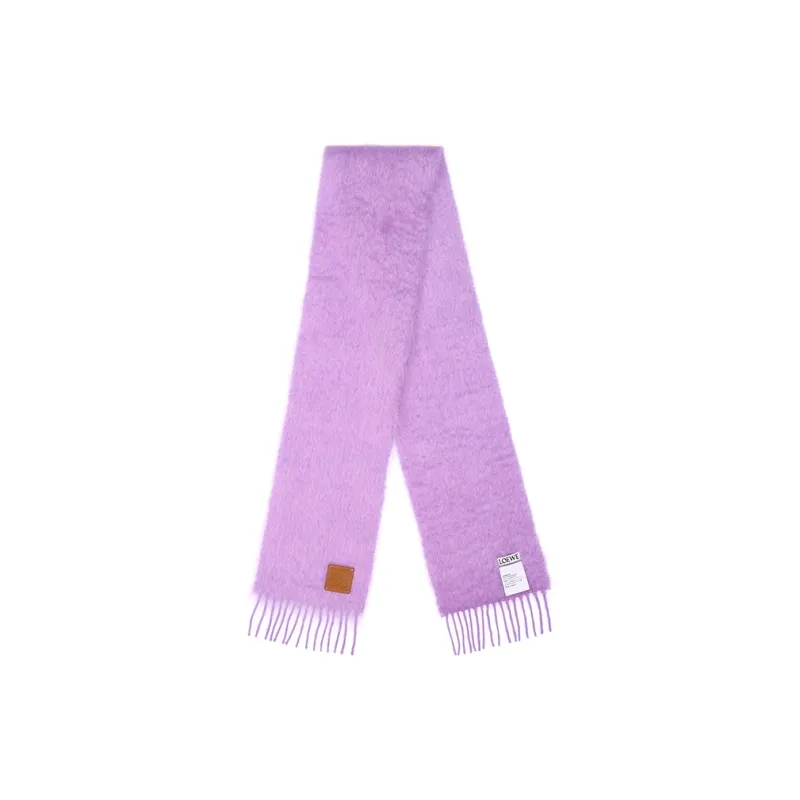 LOEWE Knit Scarves Women's Purple-1