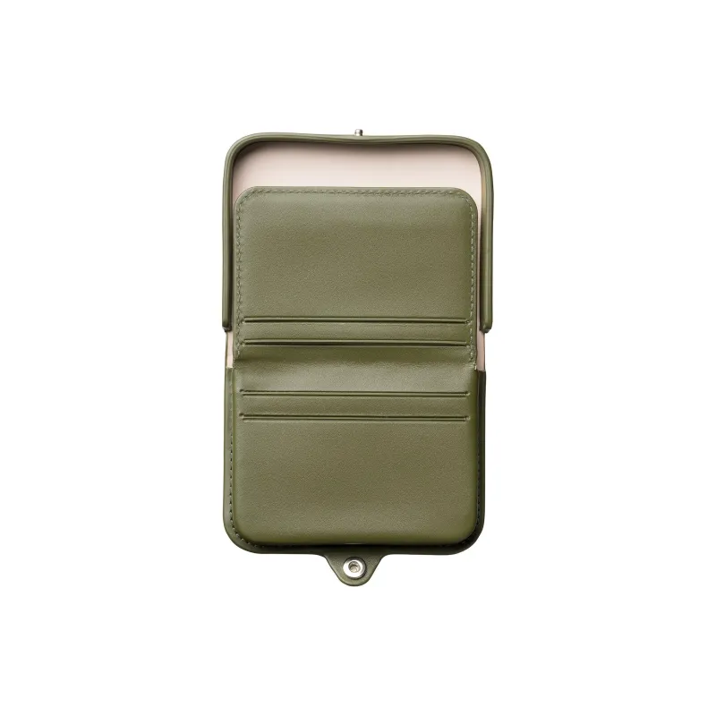 A.P.C Cow Leather Coin Purse Men's Evergreen-2