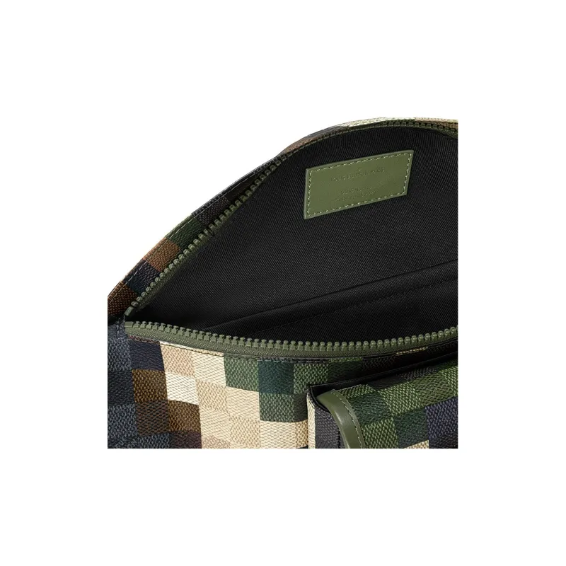 LOUIS VUITTON Canvas Fanny Pack Men's Camouflage-4