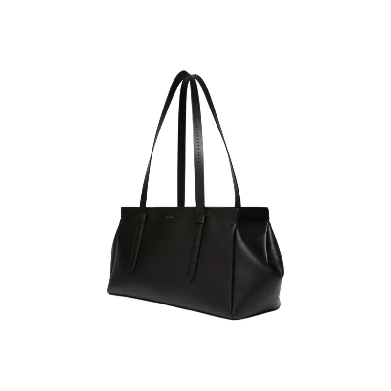 MaxMara Cow Leather Handbag Shoulder Bag Women's Black-1
