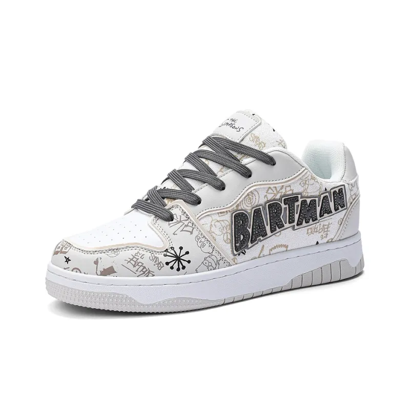 The Simpsons Canvas Shoes Unisex Low Top White Blue/Beige Apricot/Apple Green/Candy Pair/Khaki Gray/Tomato & Egg/Avocado Green-2