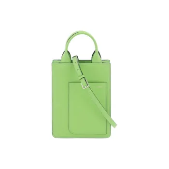 Valextra Leather Portable Crossbody Bag, Shoulder Bag Women's Green