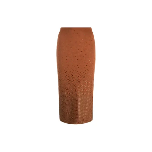 Sandro Casual Long Skirts Women's Reddish Brown