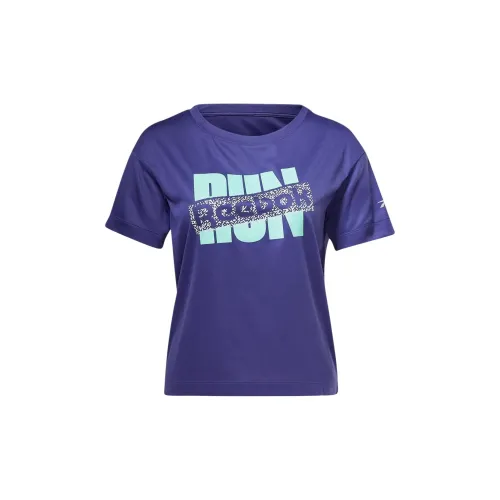 Reebok Drop Shoulder Sleeve T-Shirt Women's Purple