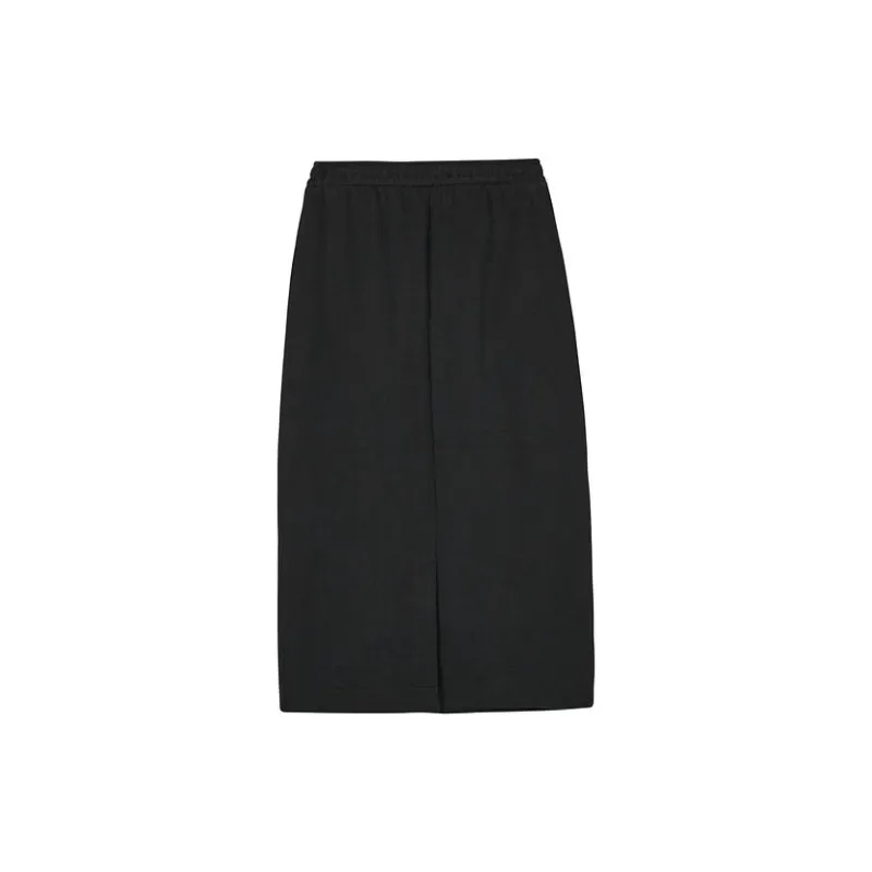 Skechers Colorful Casual Long Skirts Women's Carbon Black-1