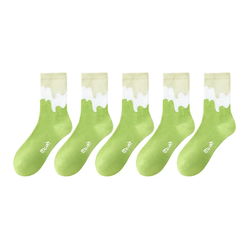 LUOLIAN Mid Calf Socks Women's 5 Pack-39