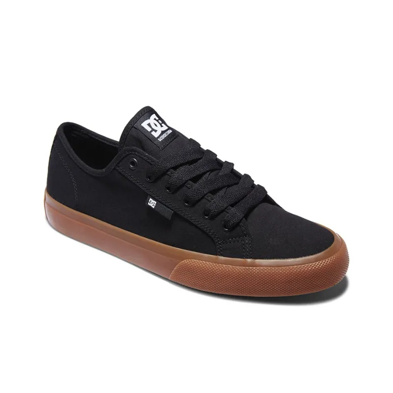 DC Shoes Low Top Skateboard Shoes Unisex Black-2
