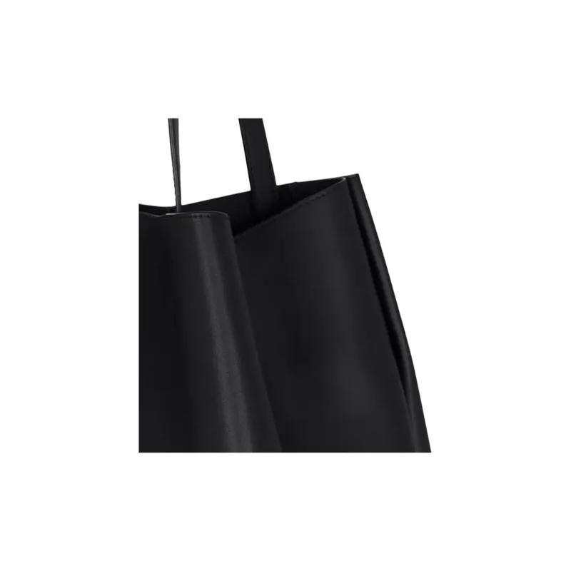 BALMAIN Split Cow Leather Shoulder Bag, Crossbody Bag, Handbag Tubas Women's Black-5