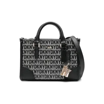 DKNY Artificial Leather Portable Crossbody Bag Shoulder Bag Small Size Women's Black