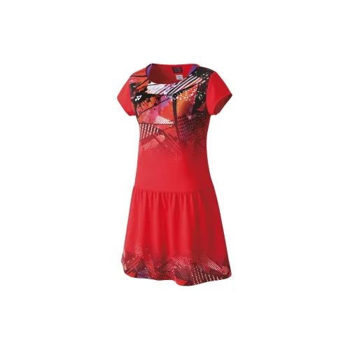 YONEX Short-Sleeved Dresses Women's Set Of 2 Red