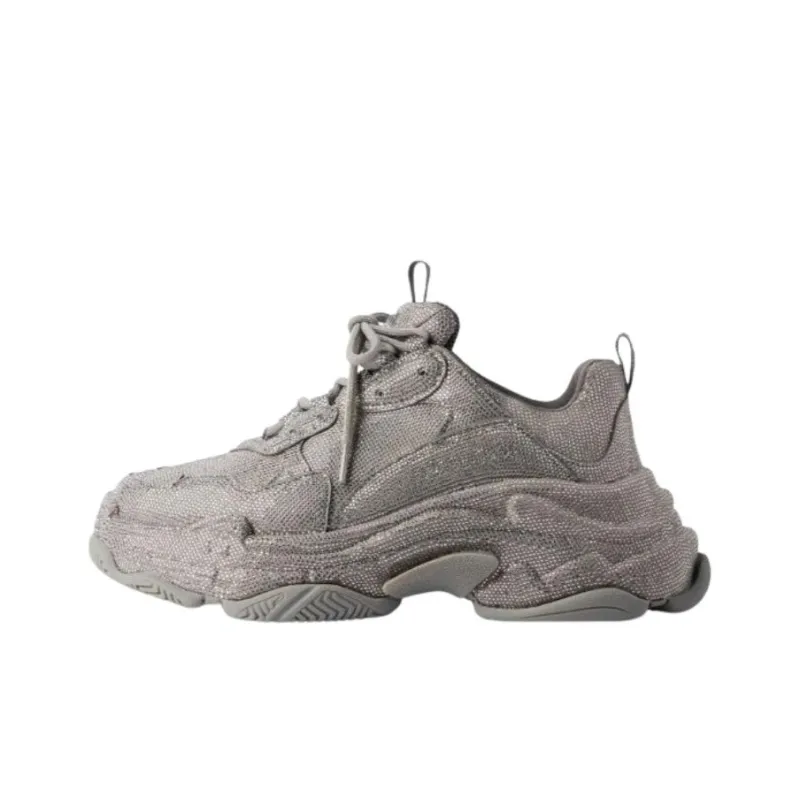 Balenciaga Triple S Dark Grey Rhinstones-0