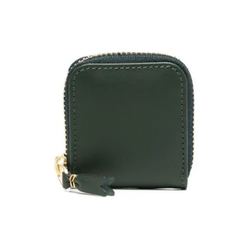 CDG Leather Wallet Women's Dark Green