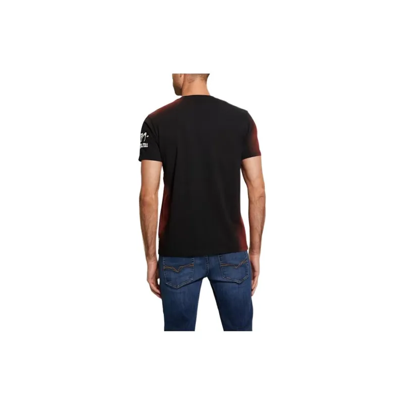GUESS Rose Noir Tee T-Shirt Men's Black-1