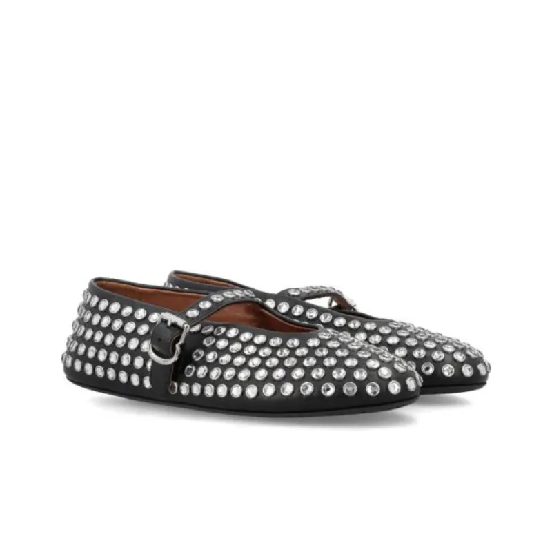 Alaia Casual Single Shoes Women's Black-2