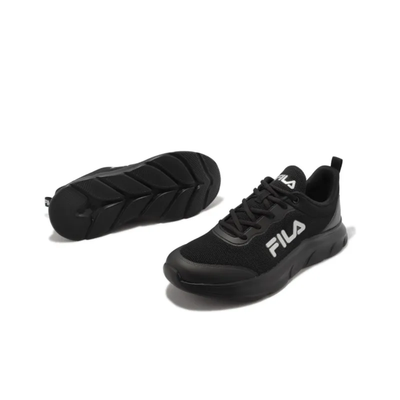 FILA Skyway Durable Breathable Low-Top Running Shoes Men's Black-4