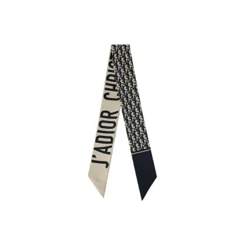 DIOR Silk Scarves Unisex Sea Blue
