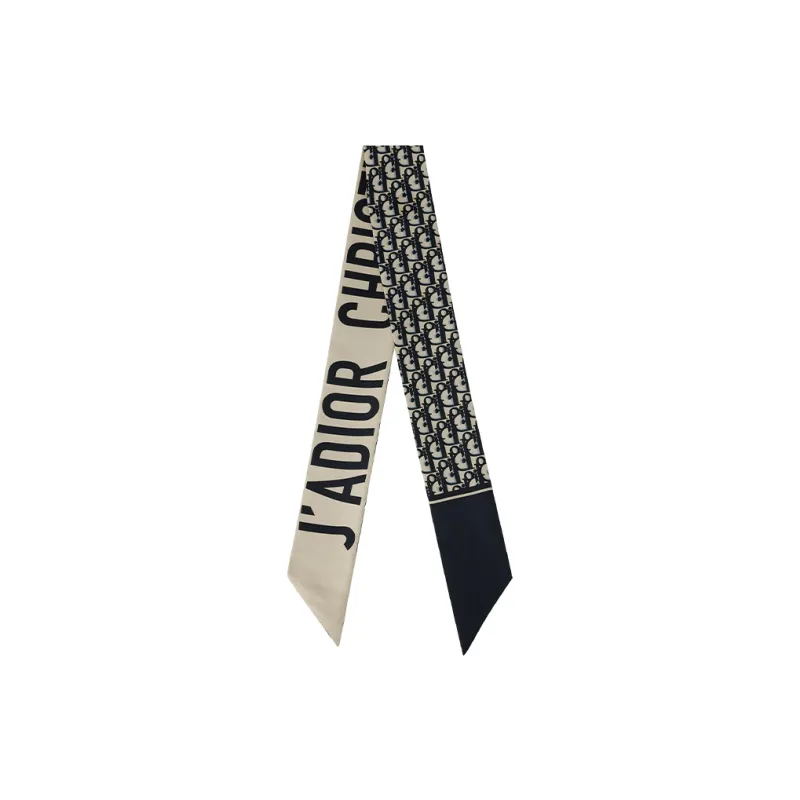 DIOR Silk Scarves Unisex Sea Blue-0