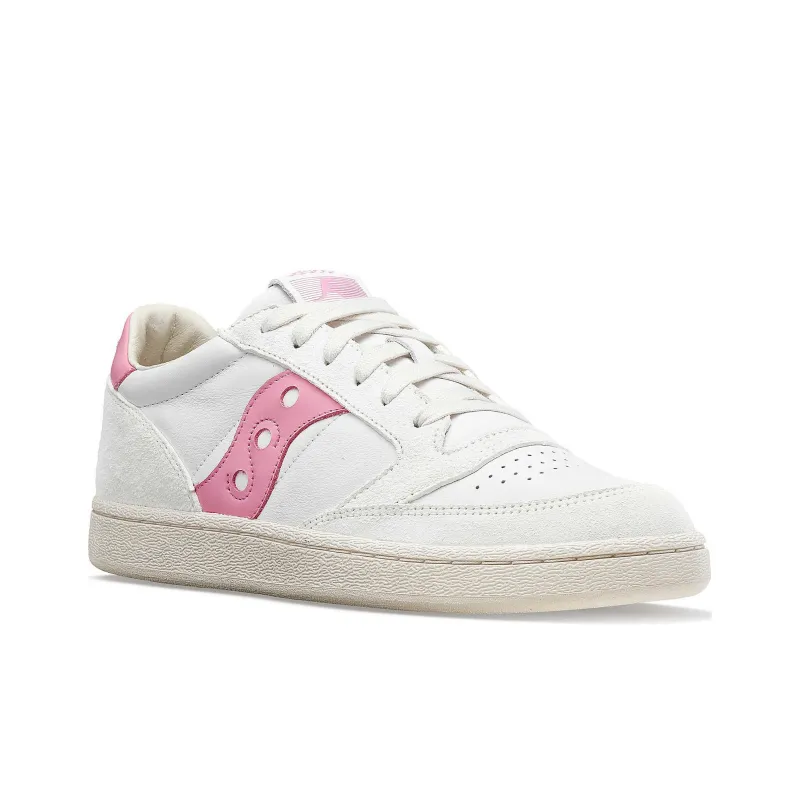 Saucony Jazz Court Premium White Pink-2