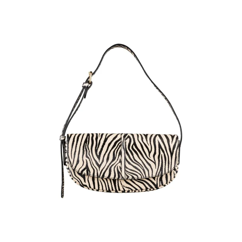 A.P.C Cow Leather Handbag Shoulder Bag Women's Black & Beige-0