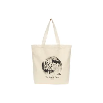 THE NORTH FACE Cotton Tote Bag, Shopping Bag, Shoulder Bag, Handbag Regular Unisex Cream White