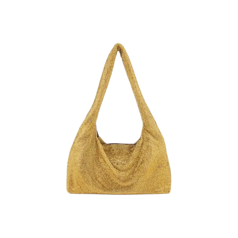 KARA Crystal Shoulder Bag Handbag Shoulder Bag Women's Gold-0