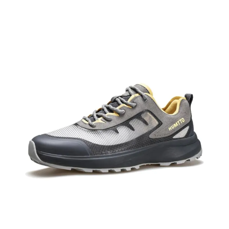 HUMTTO Cushioned Slip Resistant Low Top Running Shoes Men's Gray-1