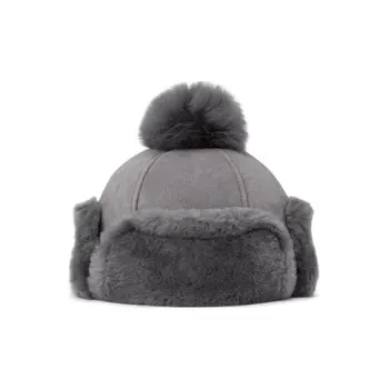 UGG Shearling Trapper Hats Women's Gray
