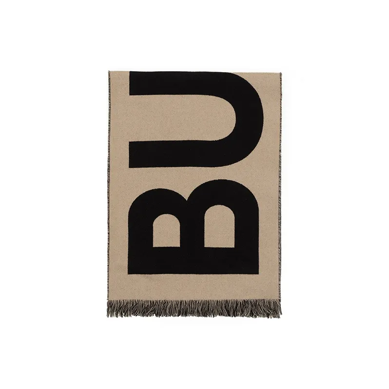 Burberry Logo Jacquard Wool Scarf-0