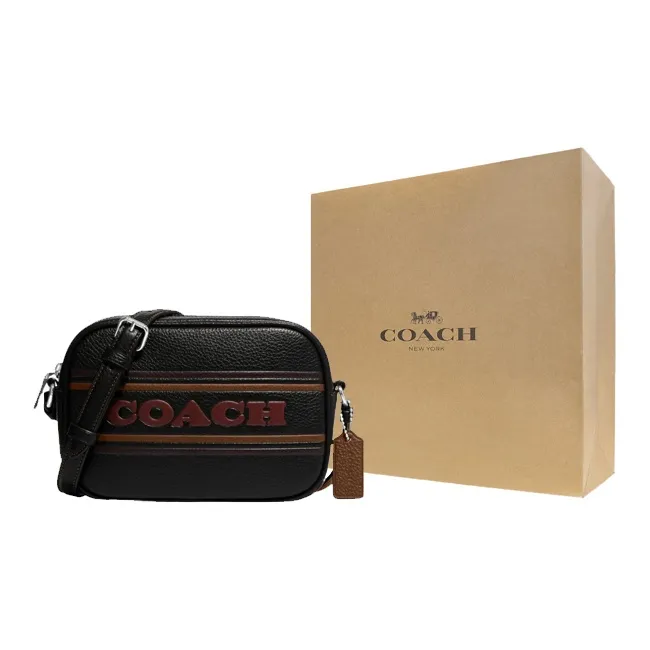 COACH Jamie Grained Leather Camera Bag Shoulder Bag Crossbody Bag Mini Women's Black-6