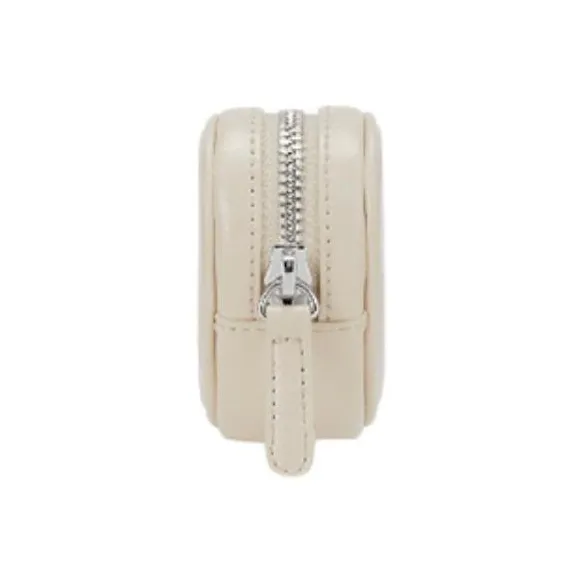 FIND KAPOOR Artificial Leather Clutch Coin Purse Mini Women's White/Black/Silver/Pink-3