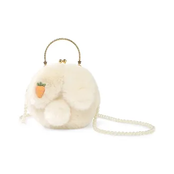 Bywhich Plush Crossbody Bags Handbags Regular Women's White