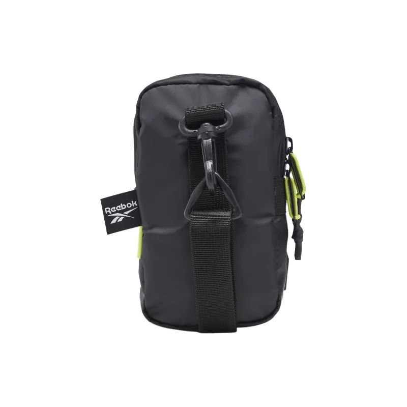 Reebok Recycled Material, Polyester One Shoulder Handbag, Crossbody Bag Regular Unisex Black-1