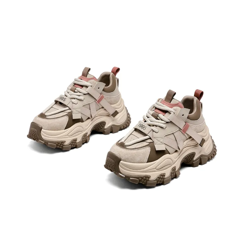 C°BANNER Height Increasing Warmth Low-Top Chunky Sneakers Women's-17