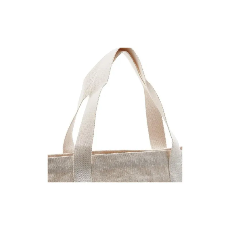Maison Kitsune Cotton Fabric One Shoulder Handbag Women's Beige-6