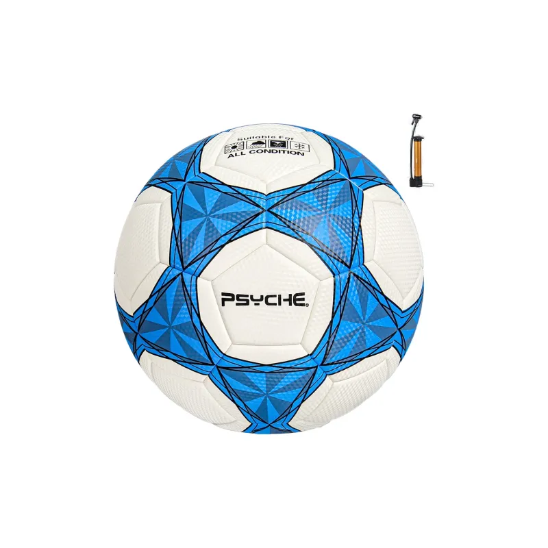PSYCHE Size 5 Ball Soccer PU Seamless Thermal bonding Unisex Blue White-0