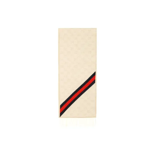 GUCCI Wool scarf MILKY WHITE