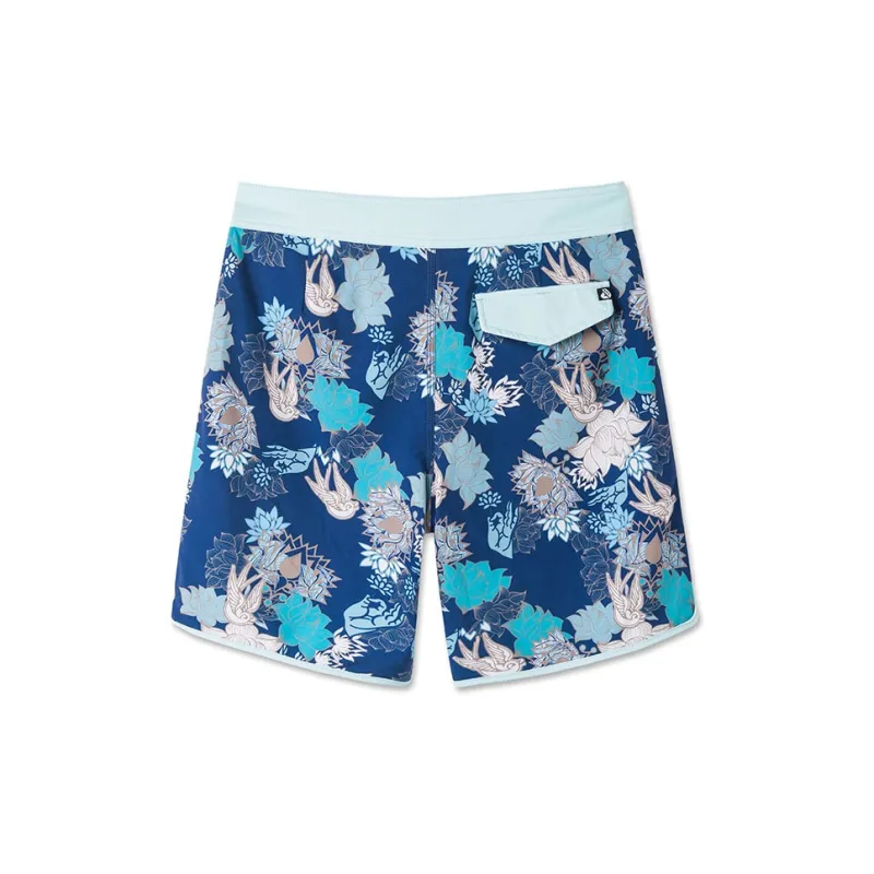 DUNKELVOLK Beach Shorts Men's Dark Sky Blue-1